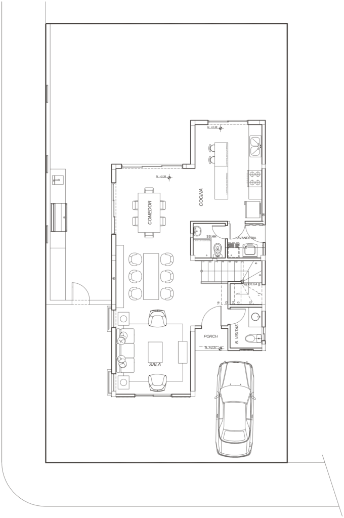 Plano de planta baja del modelo Avicennia
