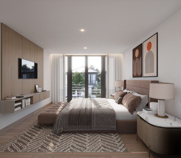 Dormitorio máster del modelo Álamo