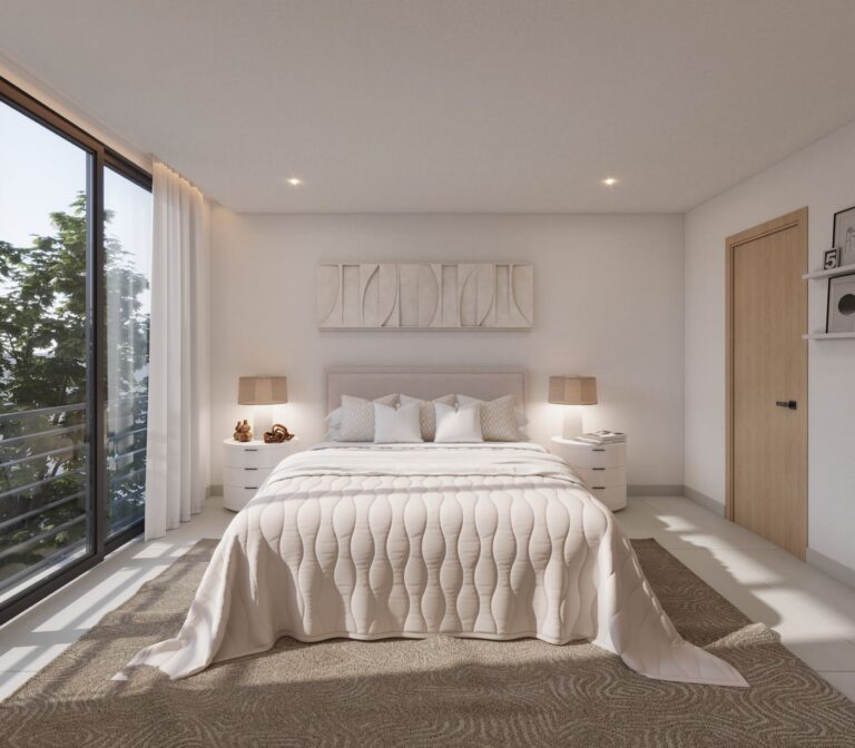 Dormitorio máster, otra vista del modelo Ébano