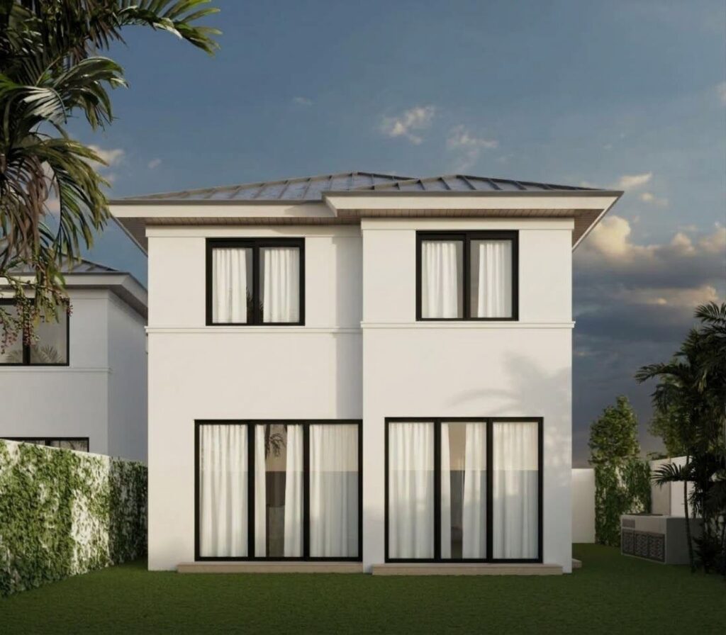 Fachada posterior del modelo Ébora