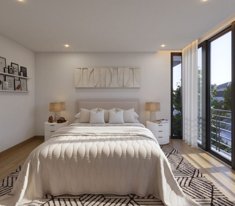 Dormitorio máster, otra vista del modelo Jacarandá