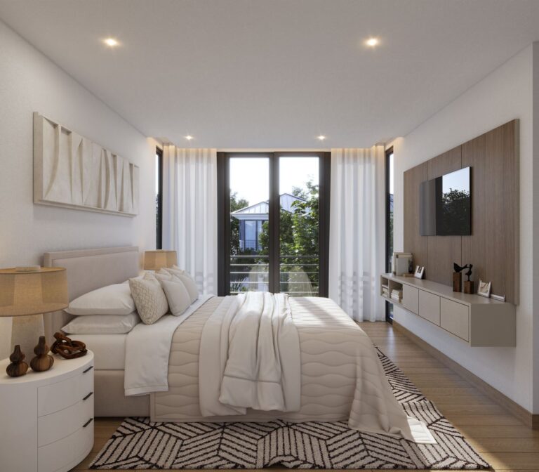Dormitorio máster del modelo Jacarandá