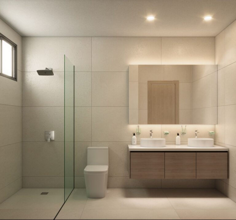 Baño máster del modelo Magnolia