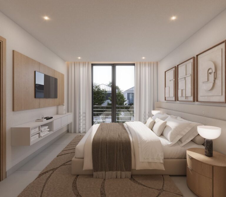 Dormitorio máster del modelo Samanea