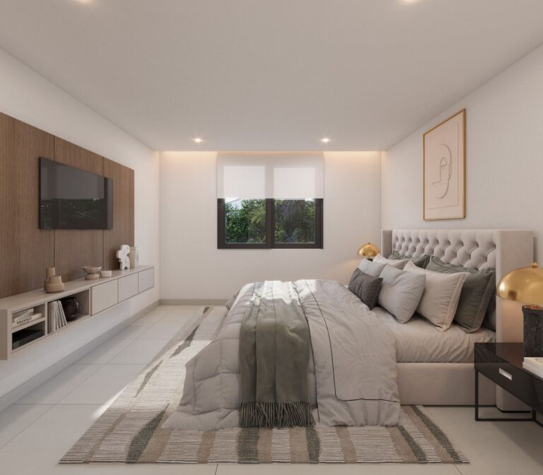 Dormitorio máster del modelo Samara