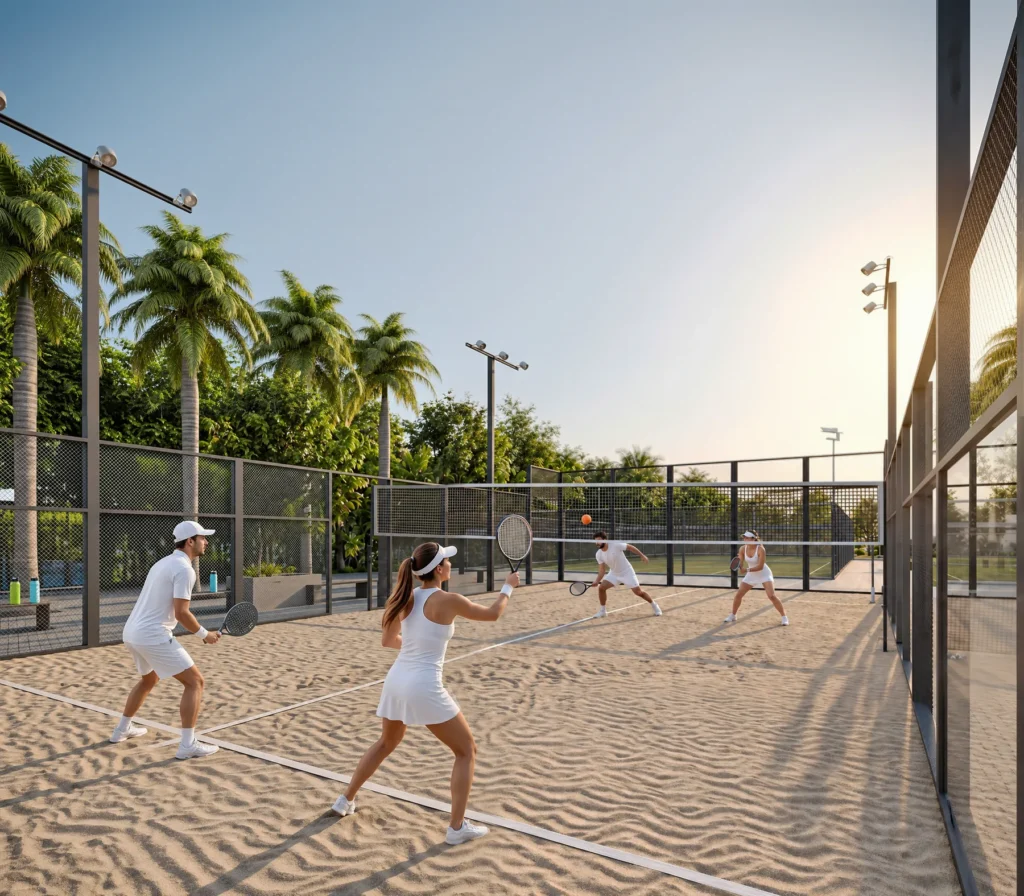 Cancha de beach tennis de Savá